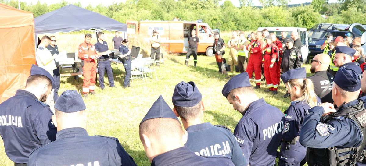 Policjanci zorganizowali ćwiczenia w zakresie poszukiwania zaginionych osób