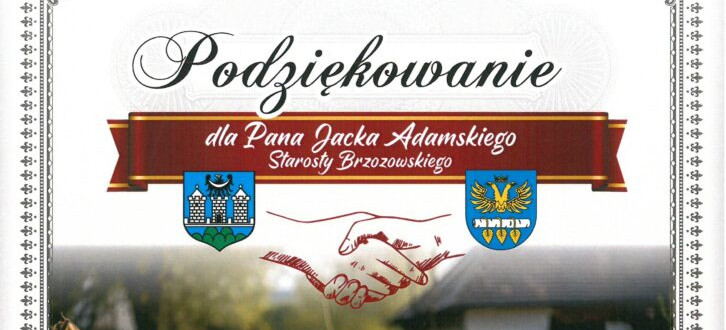 Powodzianie dziękują za pomoc finansową powiatowi brzozowskiemu