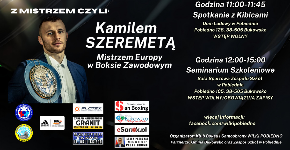 Kamil Szeremeta w Pobiednie! Spotkanie z kibicami i seminarium szkoleniowe