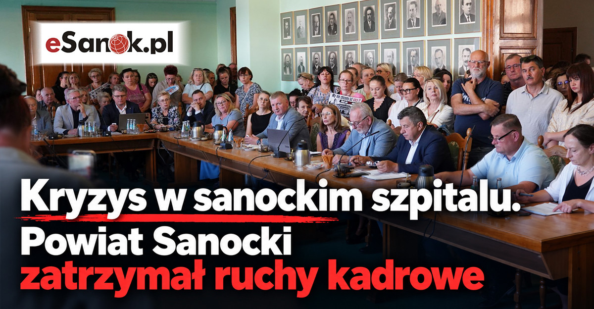 SPÓR W SANOCKIM SZPITALU! Powiat Sanocki zatrzymał ruchy kadrowe