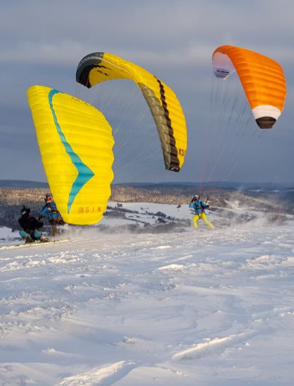 Snowgliding – sport, który narodził się w Bieszczadach! (ZDJĘCIA)