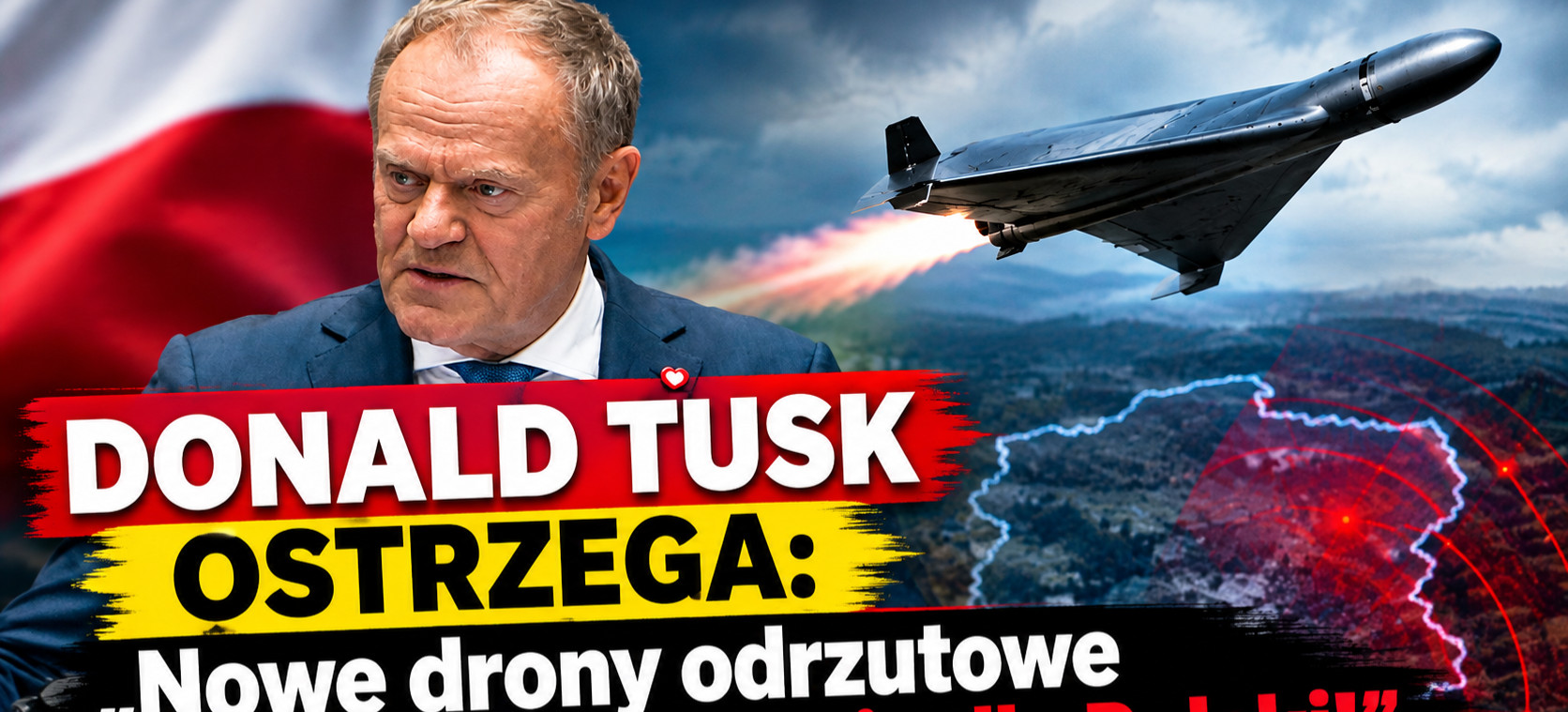 DONALD TUSK: „Nowe drony odrzutowe i wielkie zagrożenie dla Polski” [VIDEO]