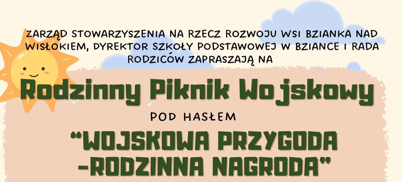 Rodzinna przygoda w wojskowym stylu – Piknik w Bziance już 8 czerwca!