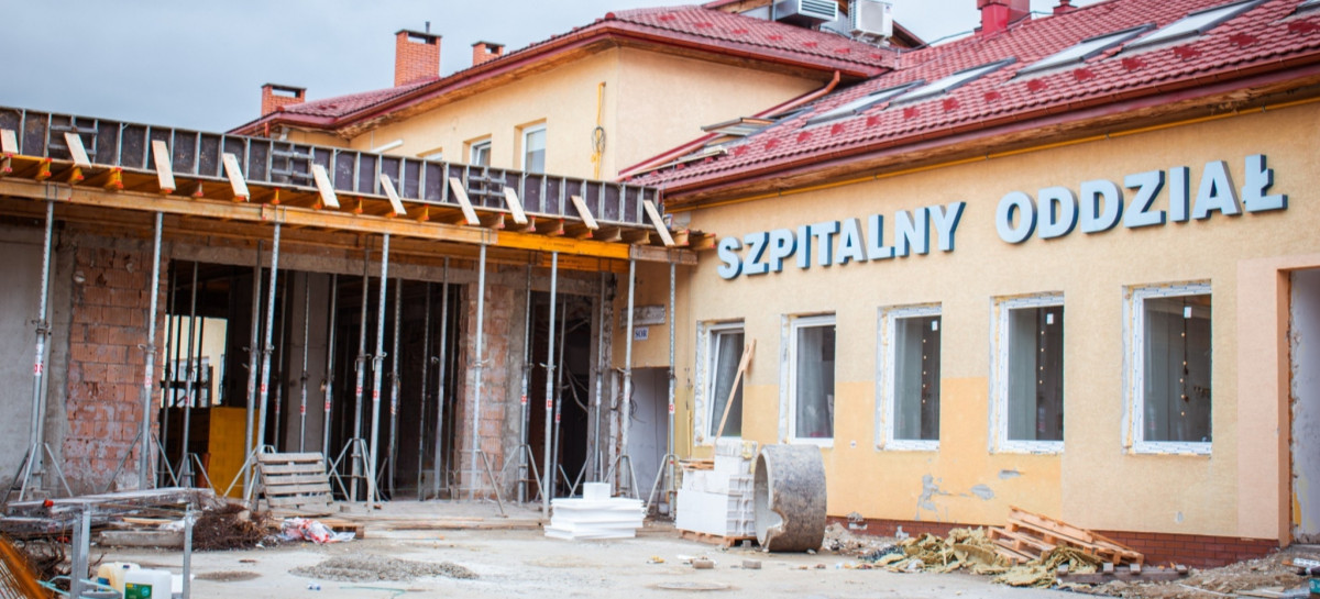 Trwa remont Szpitalnego Oddziału Ratunkowego w Sanoku [ZDJĘCIA]