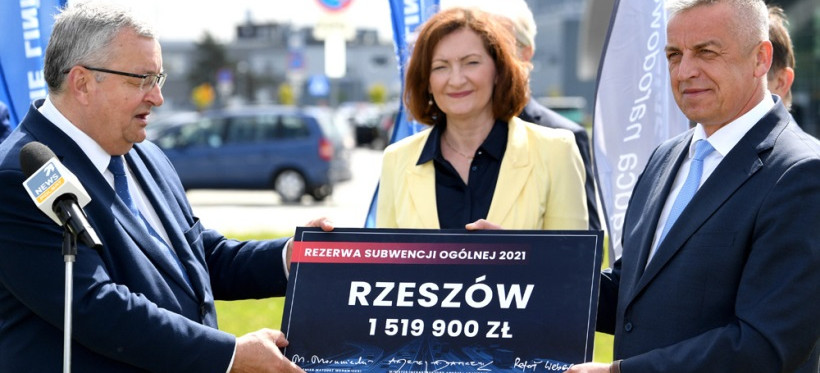 1,5 mln zł z Ministerstwa Infrastruktury dla Rzeszowa (FOTO)