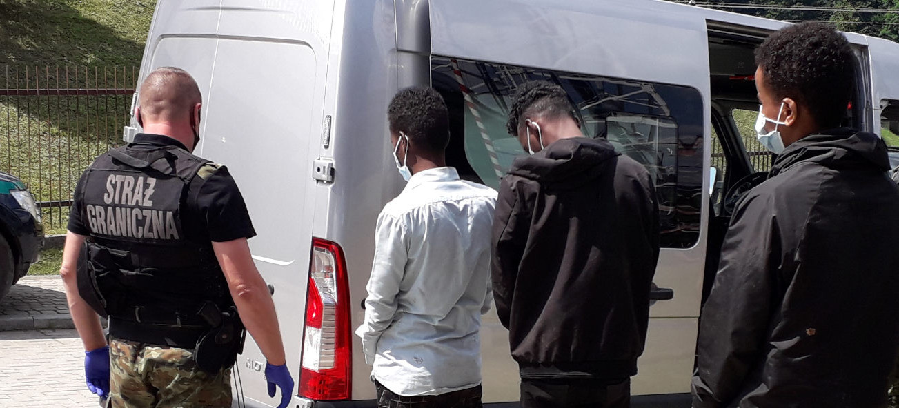 Siedmiu nielegalnych migrantów z Afryki zatrzymanych w Bieszczadach