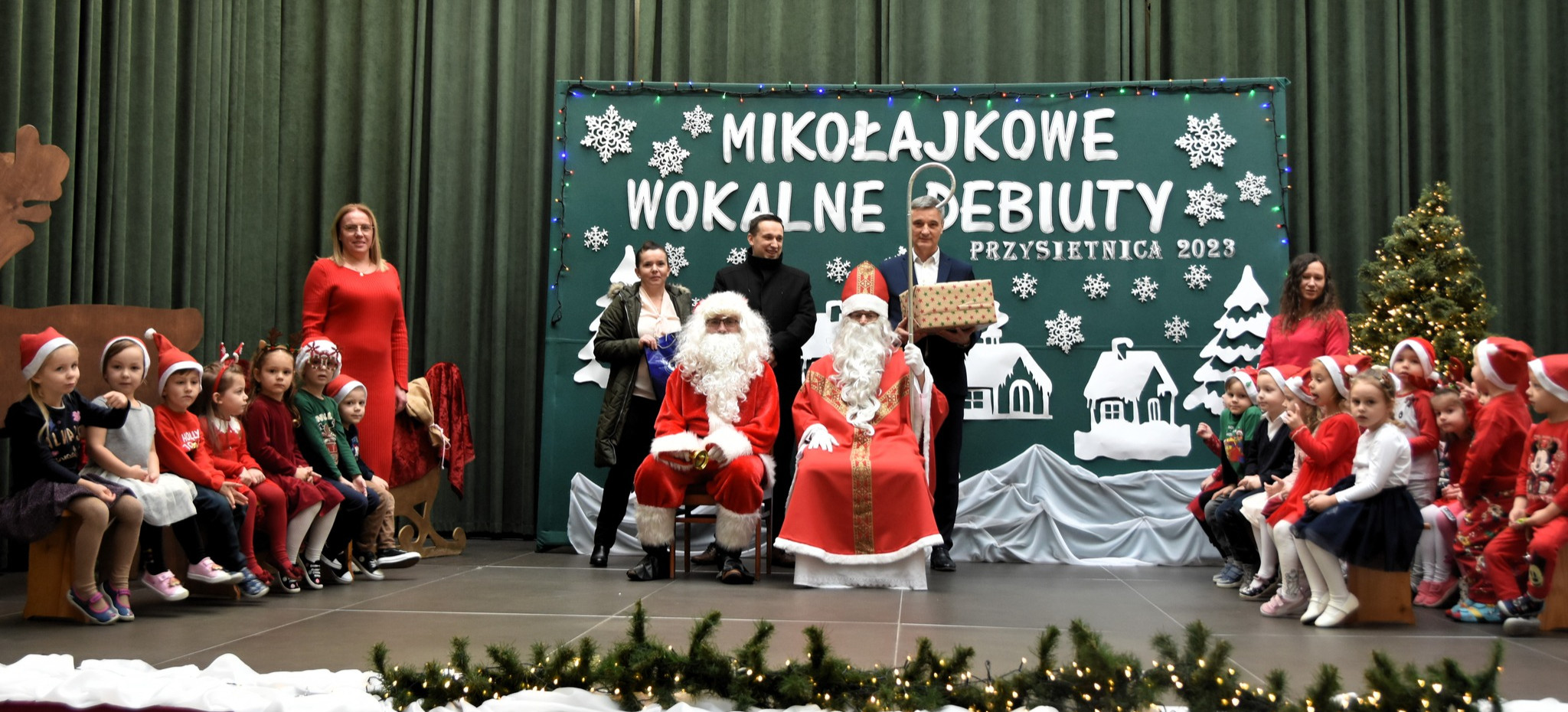 GMINA BRZOZÓW: Święty Mikołaj odwiedził żłobki, przedszkola i oddziały przedszkolne