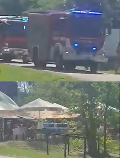 Pożar cukierni w Polańczyku. Przyczyną instalacja elektryczna [VIDEO]