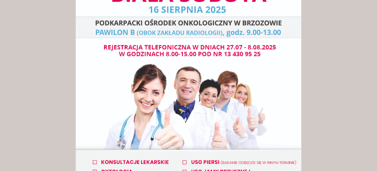 Biała Sobota w Szpitalu Specjalistycznym w Brzozowie