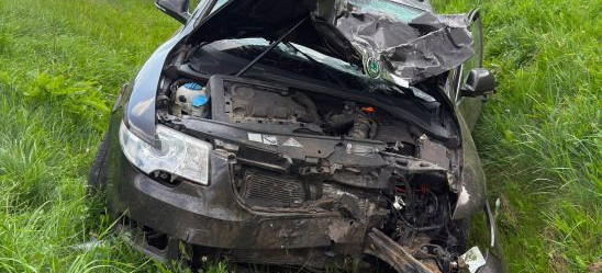 Śmiertelny wypadek na DK28 w Leszczawie Dolnej. Nie żyje motocyklista [ZDJĘCIA]