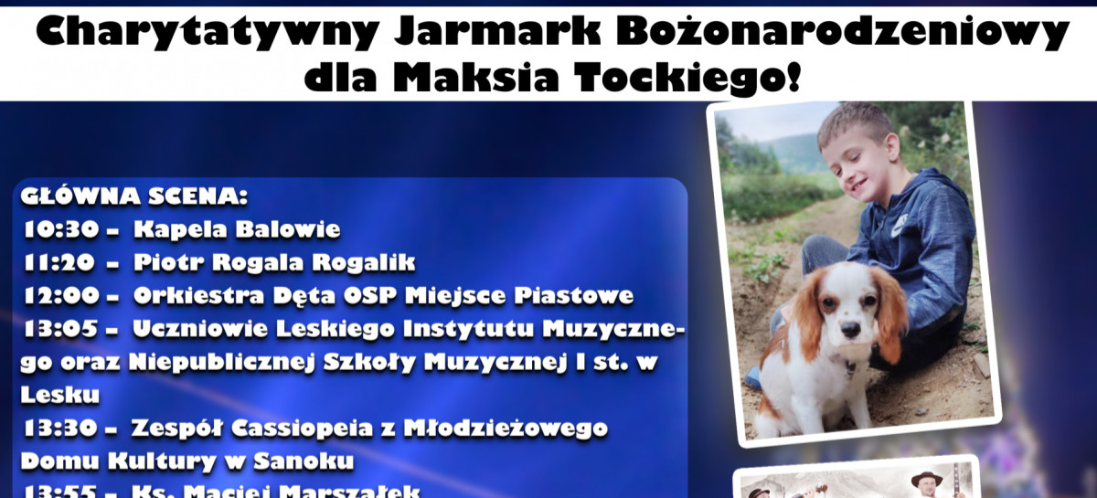 BALIGRÓD: Charytatywny Jarmark Bożonarodzeniowy dla Maksia Tockiego