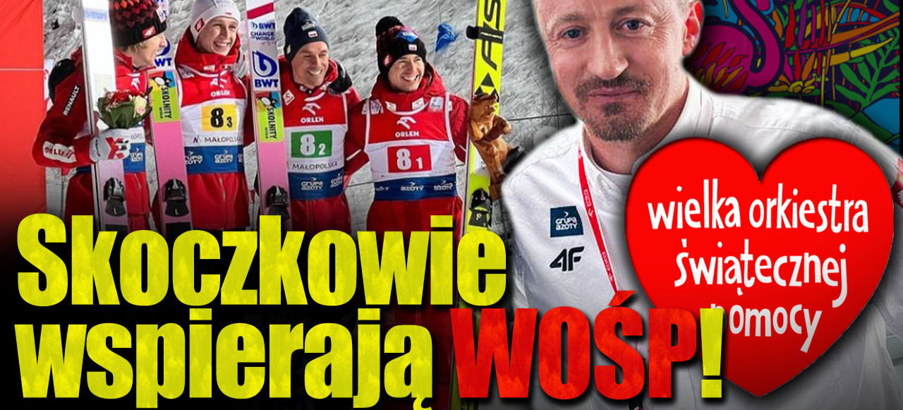 Niesamowity gest polskich skoczków! Tak sportowcy wsparli WOŚP