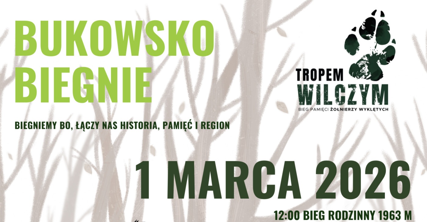 BUKOWSKO. Bieg Tropem Wilczym. Hołd dla Żołnierzy Wyklętych