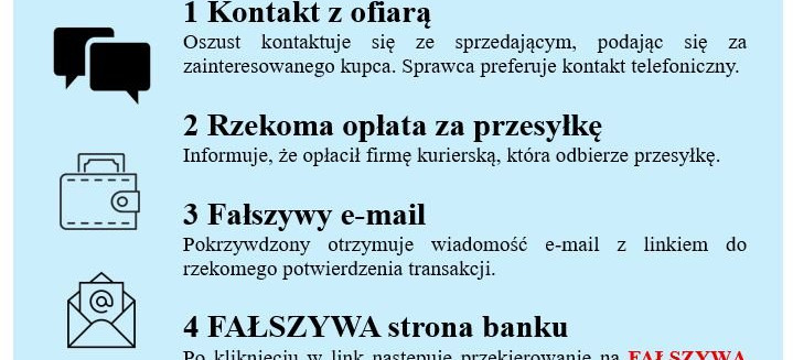 Uwaga na oszustów podszywających się pod kupujących na portalach sprzedażowych