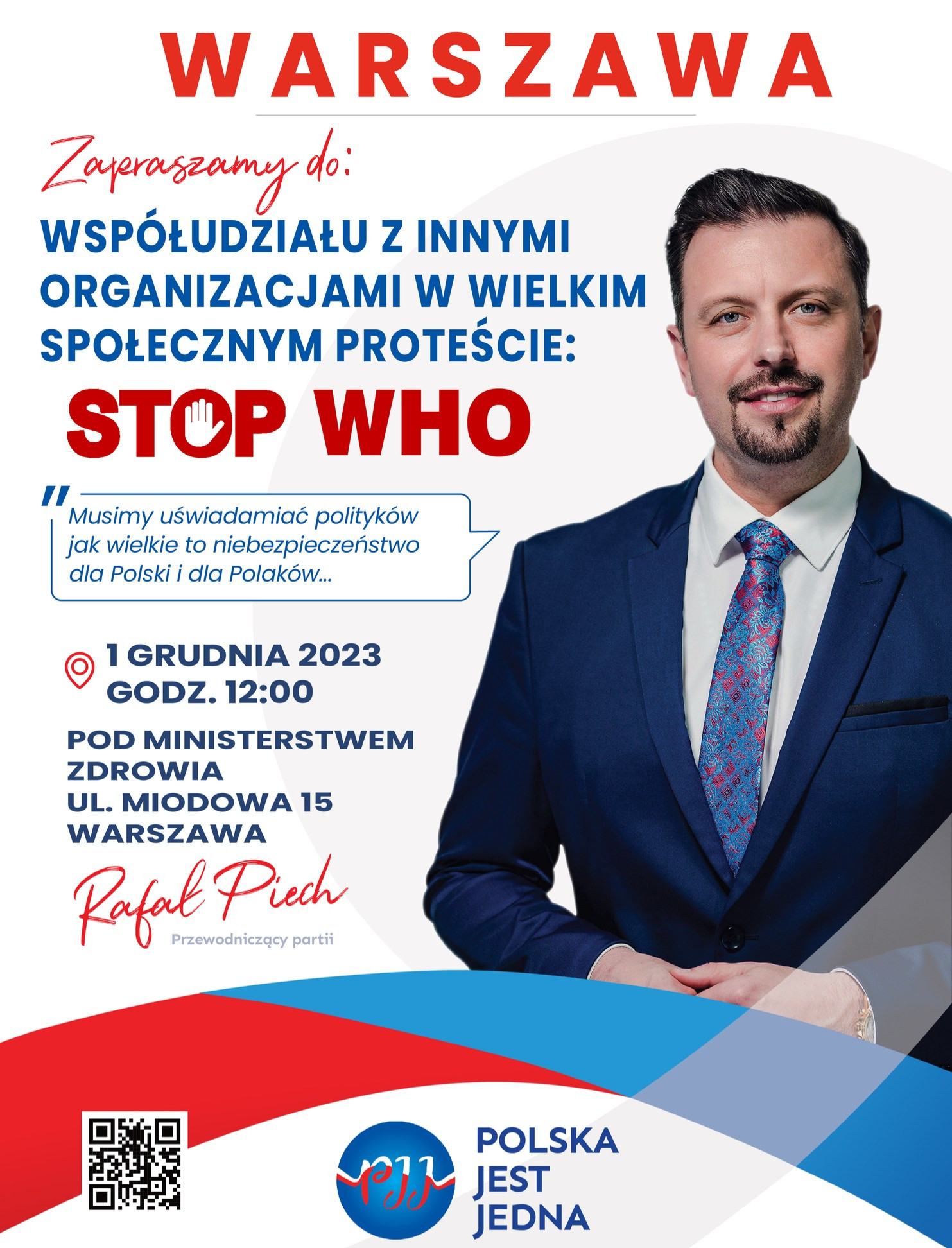 tvPolska.pl Nie dla TRAKTATU PANDEMICZNEGO! Protest!