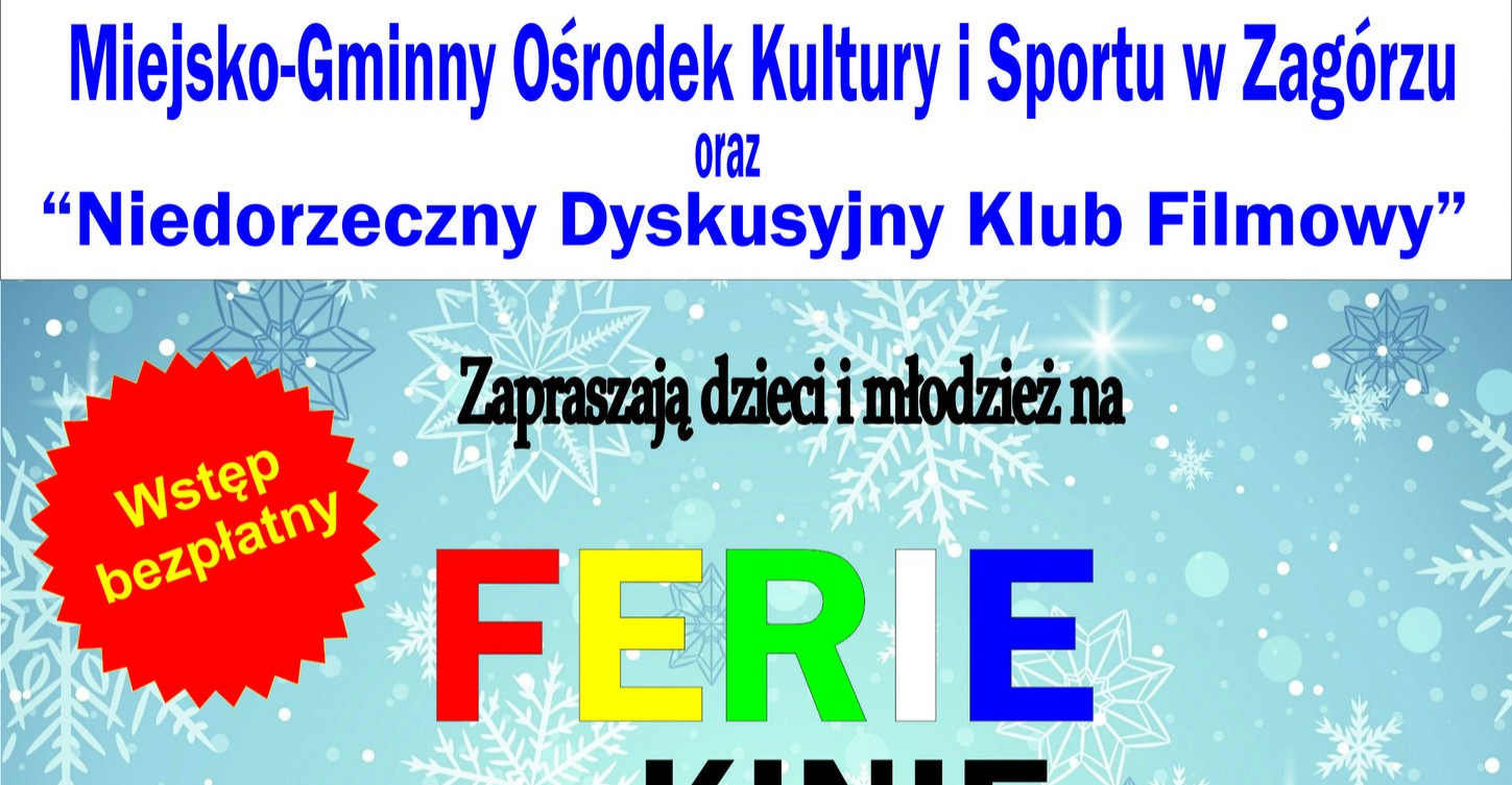 ZAGÓRZ: Ferie w kinie!