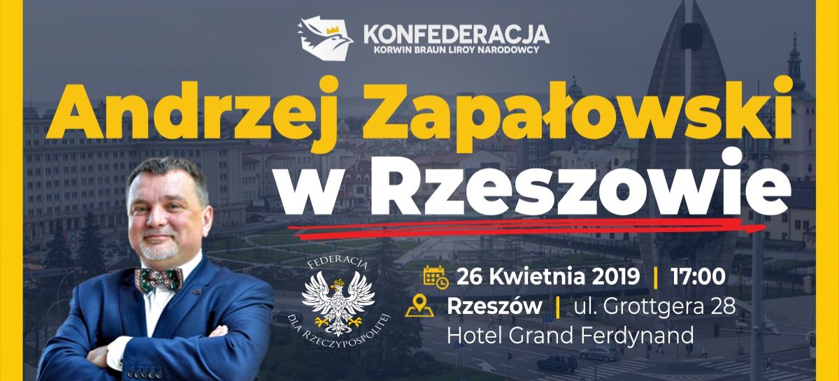 DZISIAJ / RZESZÓW: Spotkanie z cenionym historykiem Andrzejem Zapałowskim