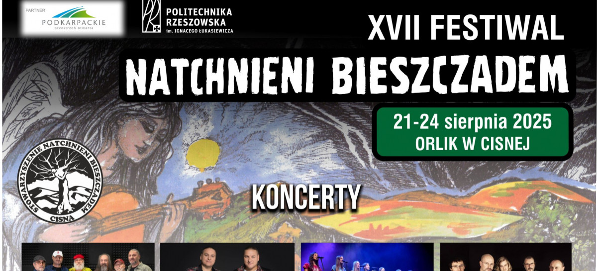 XVII Festiwal Natchnieni Bieszczadem. Magia poezji, muzyki i Bieszczad powraca do Cisnej!