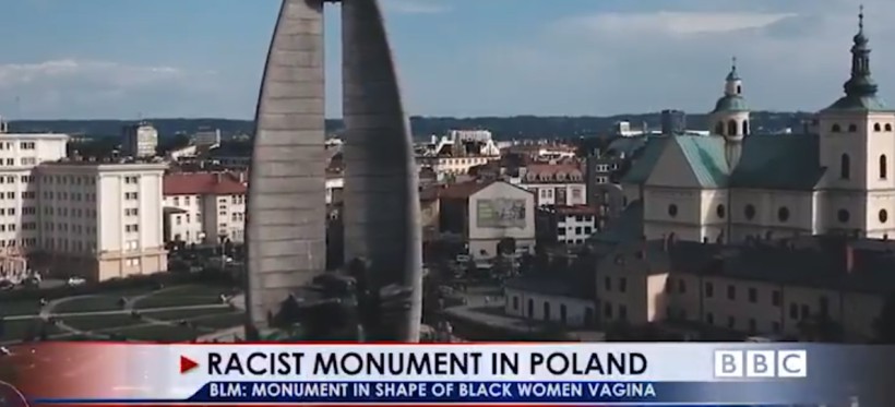 “Rasistowski” pomnik z Rzeszowa w materiale BBC? (WIDEO)
