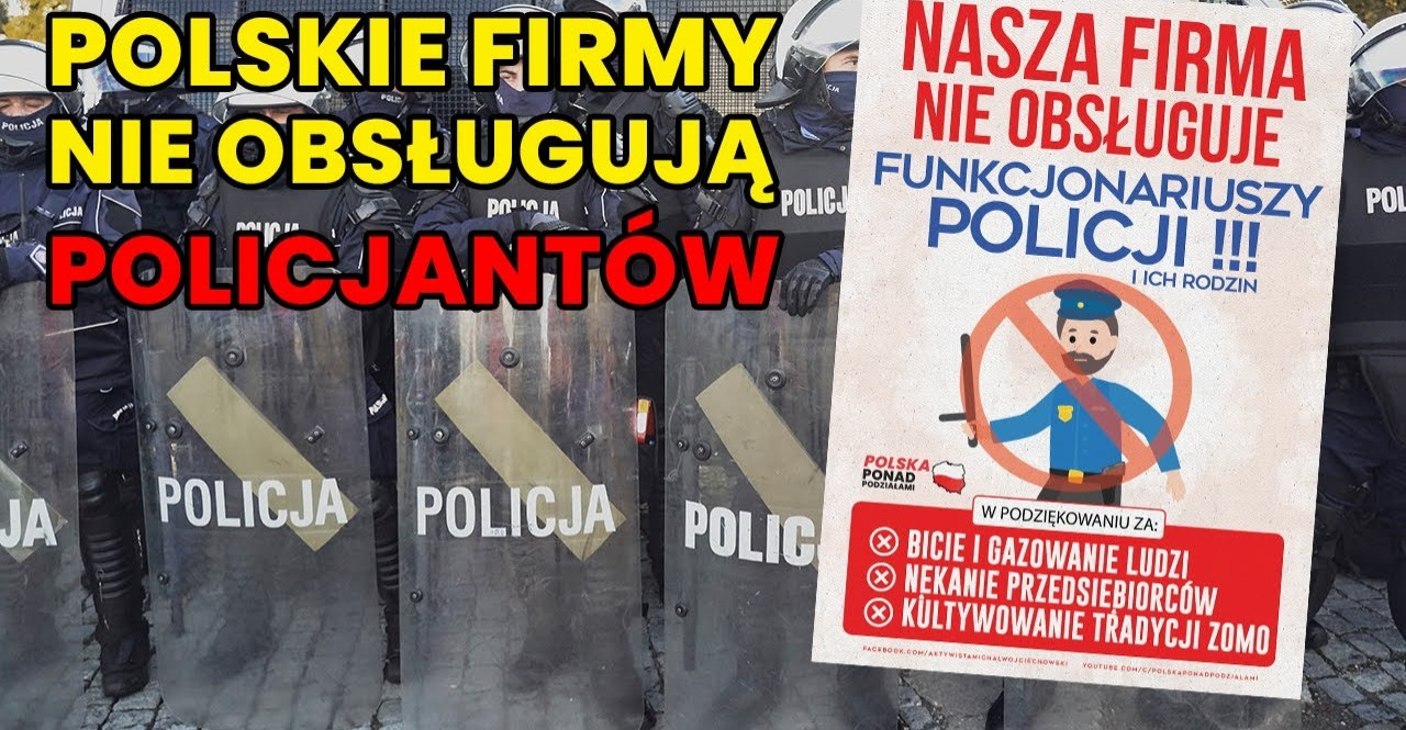 Polskie firmy nie obsługują POLICJANTÓW ! Co sądzicie o akcji przedsiębiorców ?