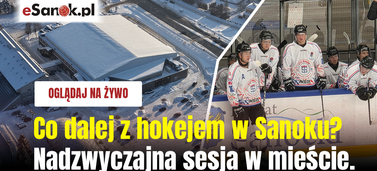 Co dalej z hokejem w Sanoku? Nadzwyczajna sesja w mieście. OGLĄDAJ NA ŻYWO