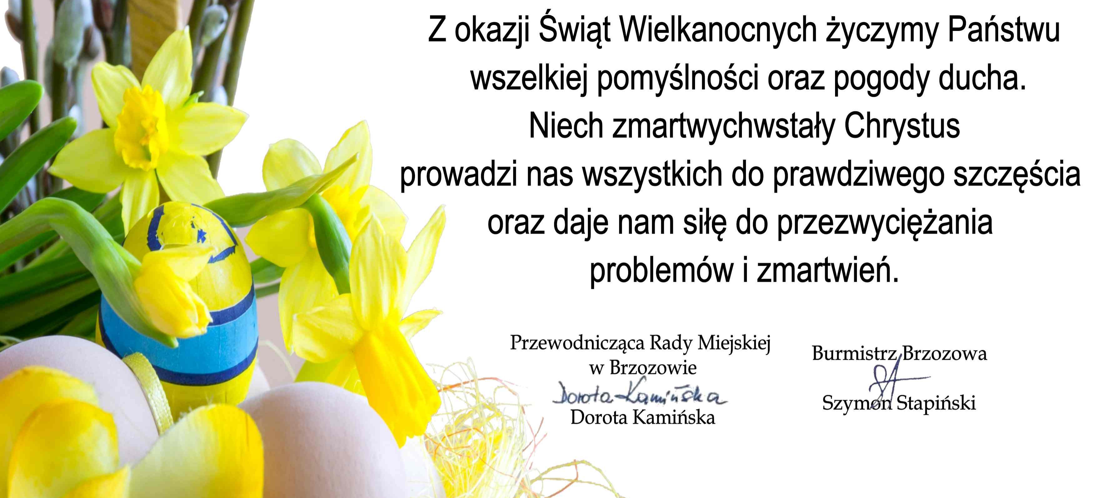 Życzenia wielkanocne władz gminy Brzozów. „Niech zmartwychwstały Chrystus prowadzi do szczęścia!”