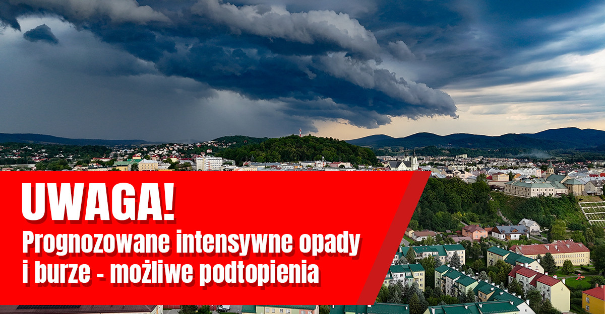 Burze i intensywne opady deszczu w powiecie sanockim