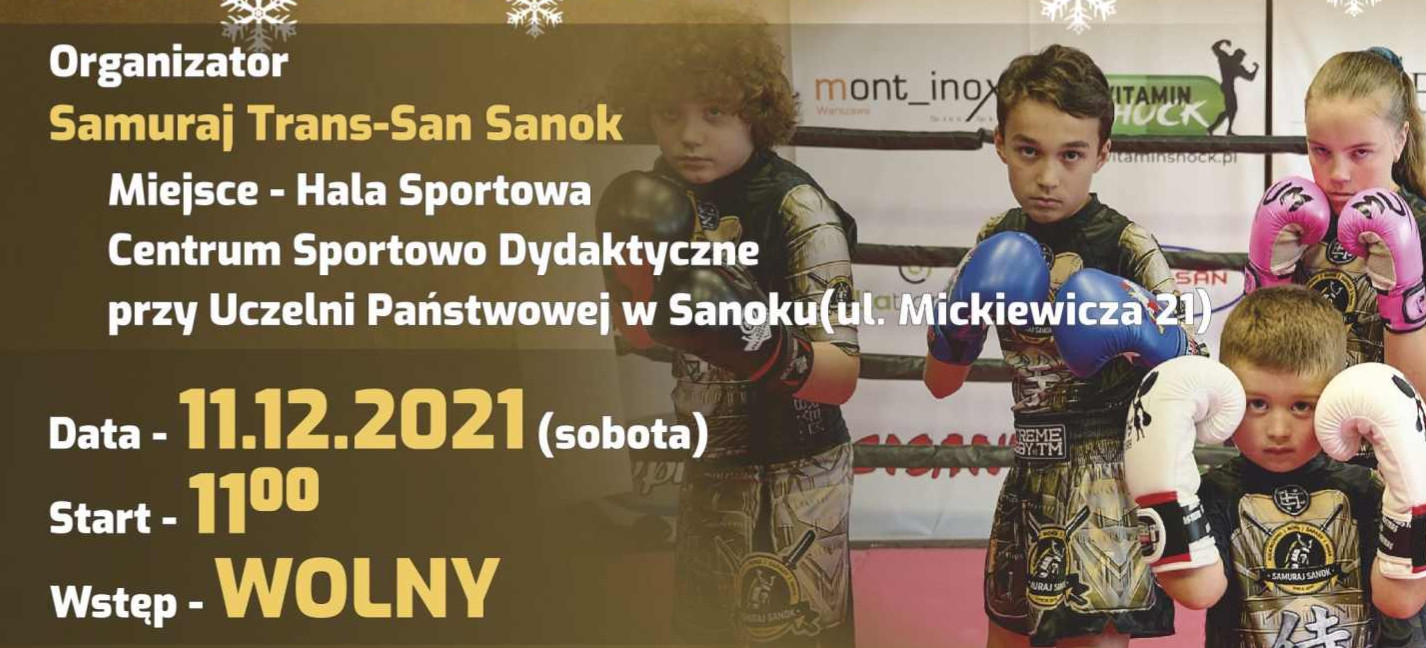 Mikołajkowy turniej Samuraja w kickboxingu dla dzieci i kadetów