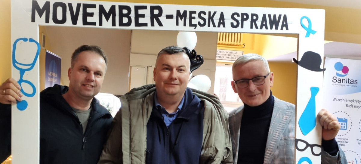 Powiat Sanocki włącza się w akcję Movember. Samorządowcy zachęcają mężczyzn do badań profilaktycznych [ZDJĘCIA]