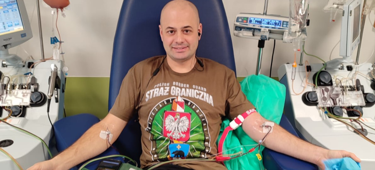 Funkcjonariusz Straży Granicznej oddał szpik. Pomógł kobiecie z USA