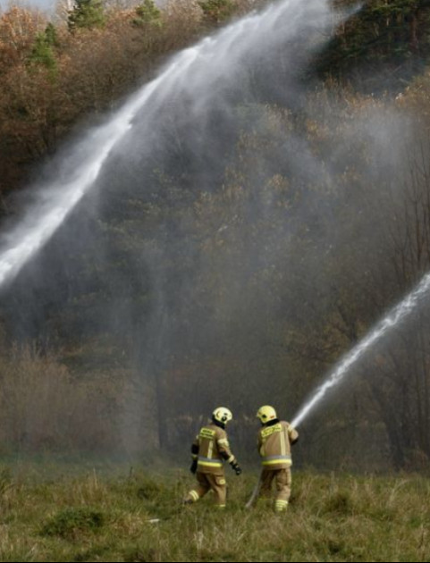 GMINA SANOK: Strażacy z Polski i Słowacji wspólnie doskonalili umiejętności w Tyrawie Solnej [ZDJĘCIA]