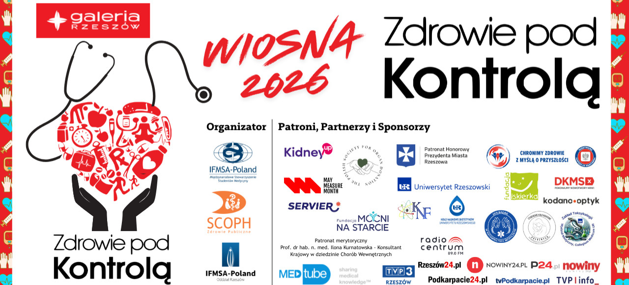 NASZ PATRONAT: „Zdrowie pod Kontrolą” już 18 kwietnia w Rzeszowie!