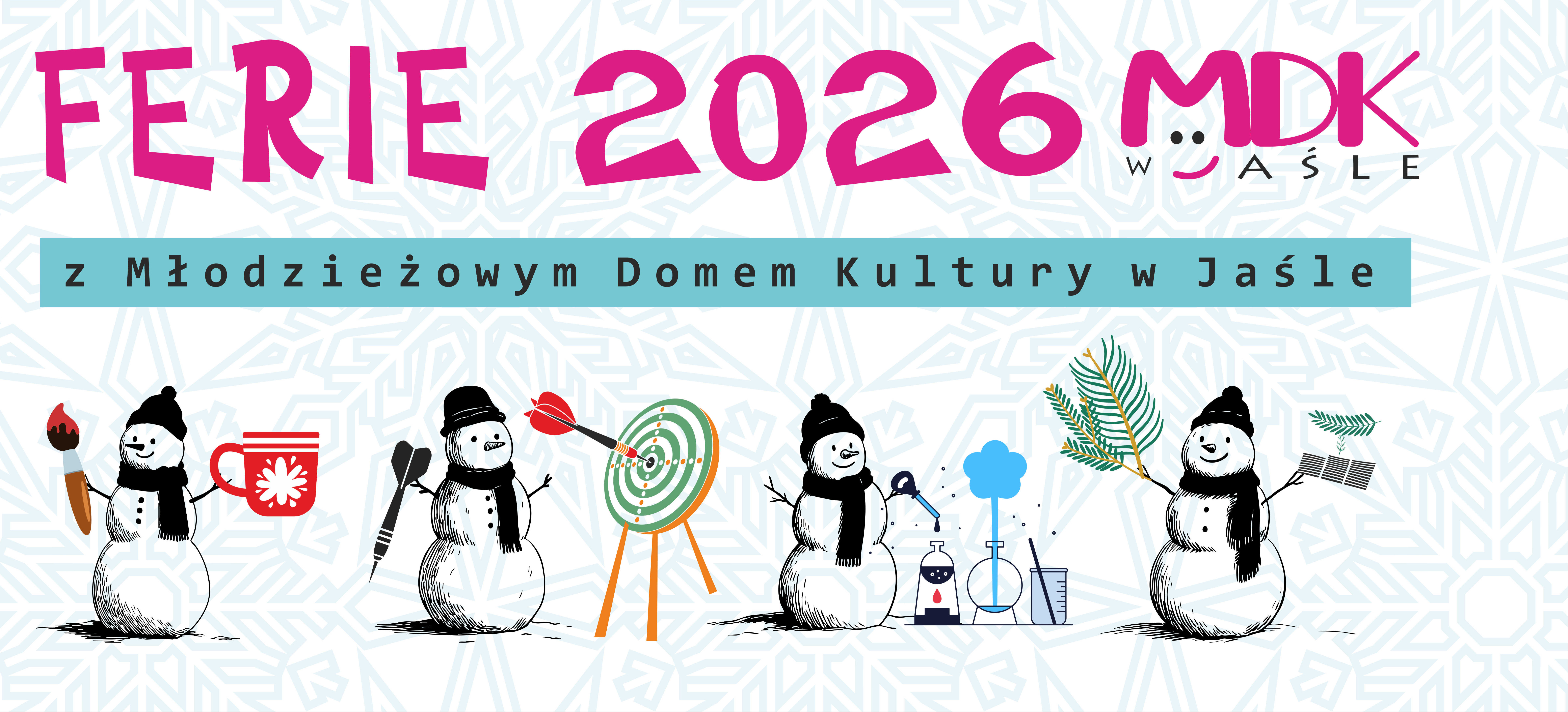 Młodzieżowy Dom Kultury w Jaśle zaprasza na ferie