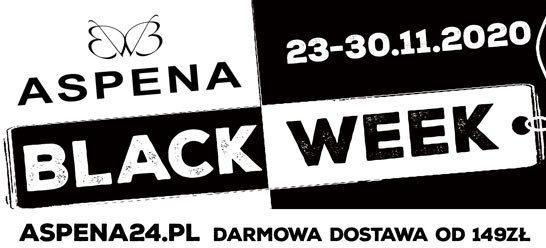 BLACK WEEK w Sklepie Obuwniczym ASPENA! Darmowa dostawa od 149 zł!
