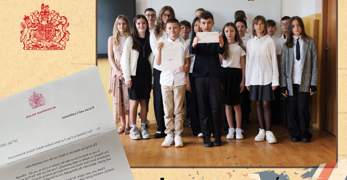 Szkoła w Kostarowcach otrzymała list od Króla Karola III [ZDJĘCIA]