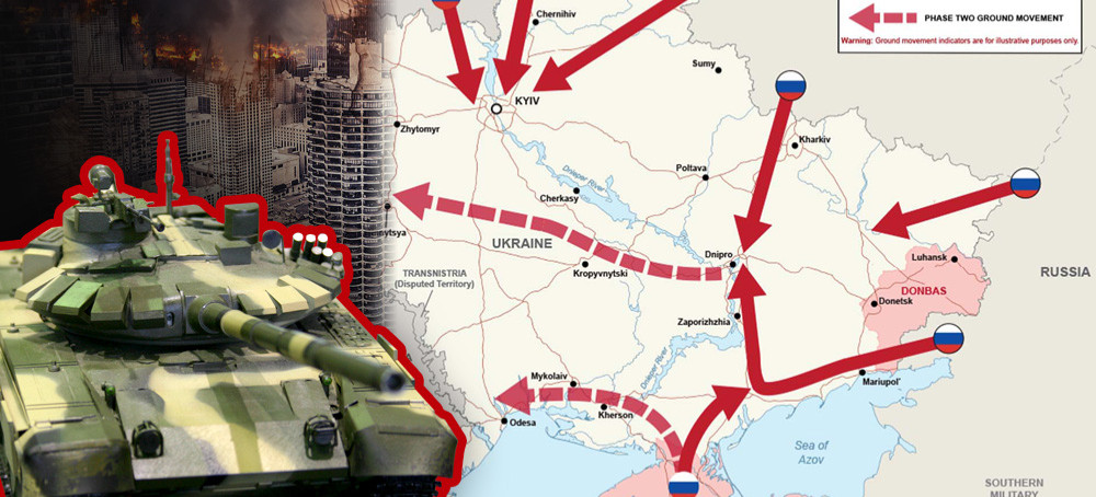 Mapa możliwego ataku Rosji na Ukrainę. Czy to przeddzień wojny? (VIDEO)