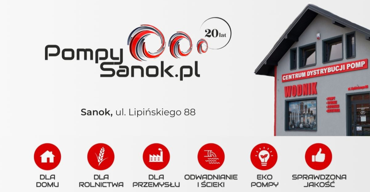 Sanocka firma z międzynarodowym sukcesem. PompySanok.pl świętuje 20-lecie działalności