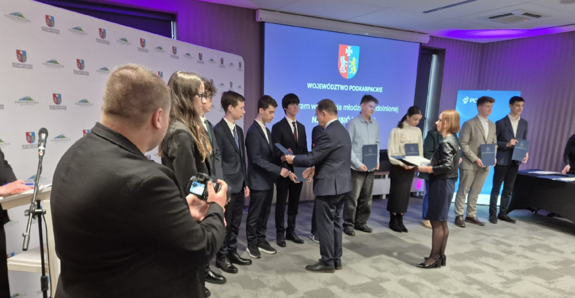 Michał Kluczyński stypendystą wojewódzkiego programu „Nie zagubić talentu”