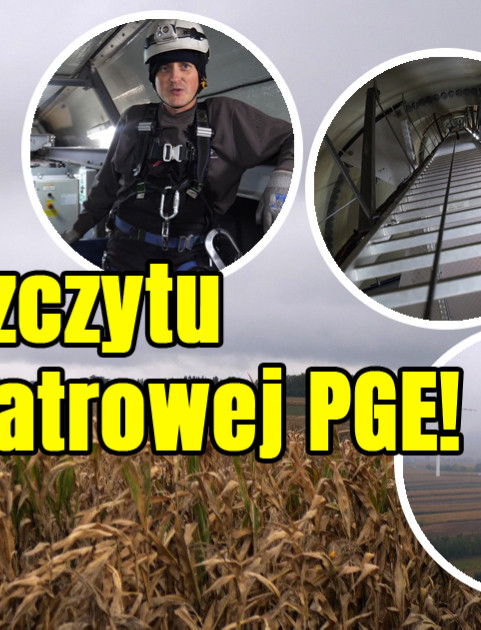 Jedyna farma wiatrowa PGE na Podkarpaciu. Byliśmy na szczycie turbiny! (VIDEO, ZDJĘCIA)
