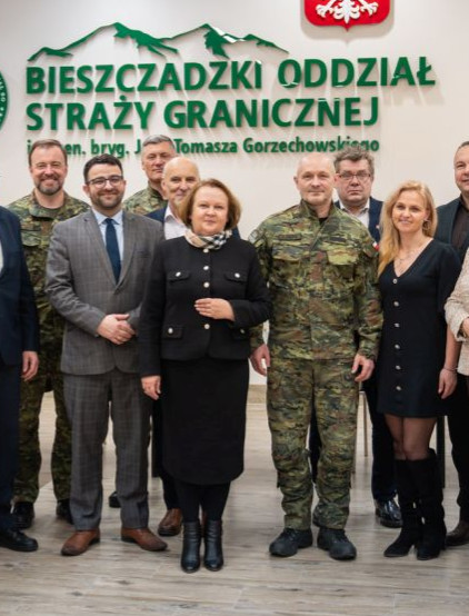 Spotkanie starostów z Bieszczadzkim Oddziałem SG w Przemyślu [ZDJĘCIA]