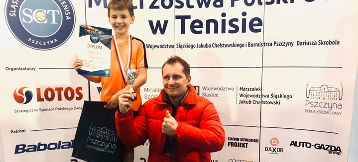 Tenis. Dwa złote medale 9-latka z Rzeszowa! (FOTO)