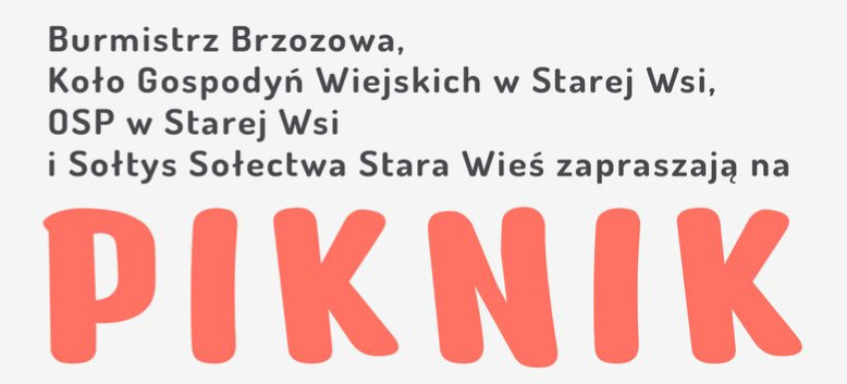 Pogoda popsuła plany. Piknik Rodzinny w Starej Wsi odwołany!