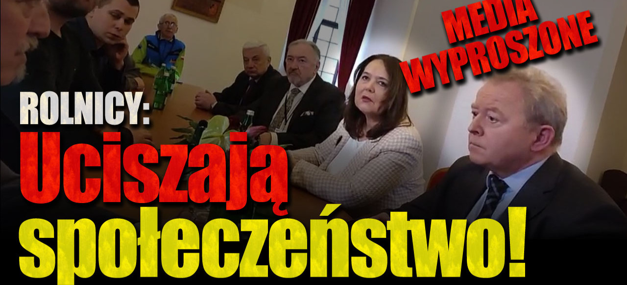 Rozmowy ROLNIKÓW z KOMISARZEM UE: Media WYPROSZONE! “Te rozmowy powinny być jawne dla Polaków!”  (VIDEO)