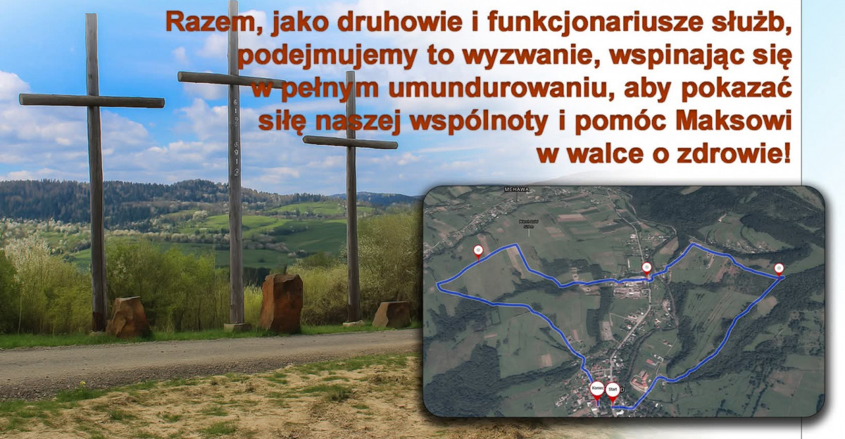 Trzy Krzyże, Jedno Serce – marsz i piknik charytatywny w Baligrodzie dla Maksa Tockiego