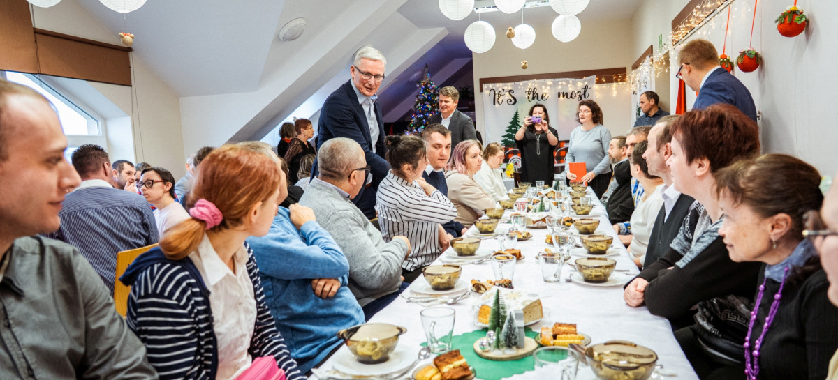 Świąteczna atmosfera w WTZ „Progres”. Wspólne spotkanie pełne życzliwości i podsumowań [ZDJĘCIA]