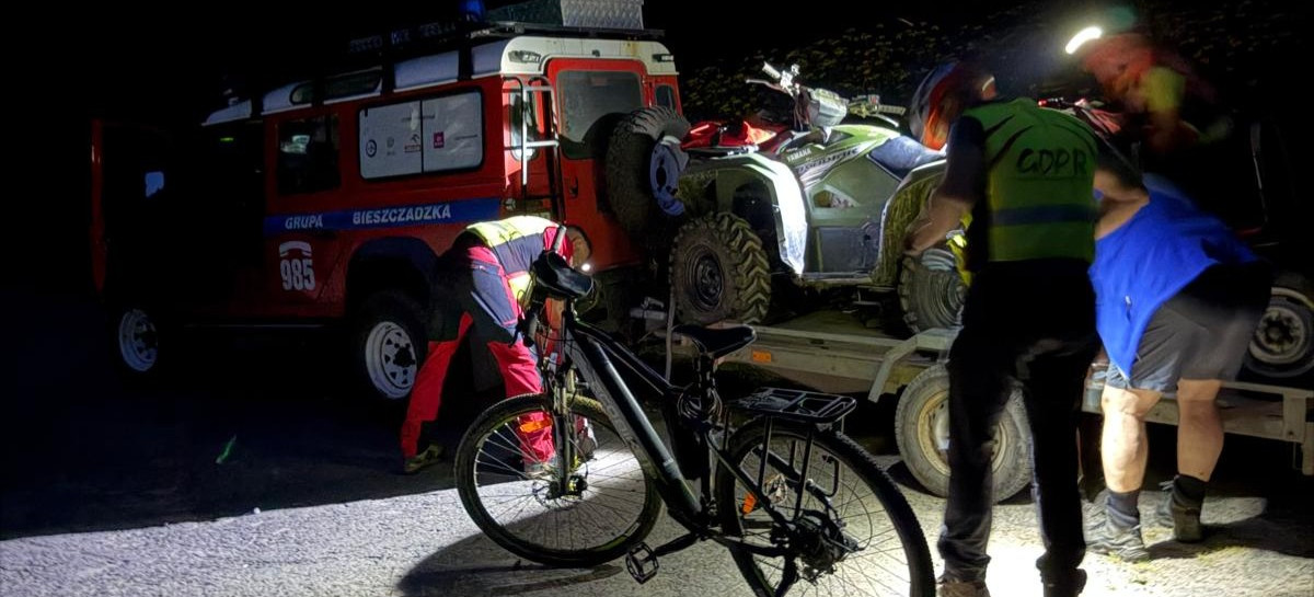 BIESZCZADY. Stracił orientację podczas wycieczki rowerowej. Uratowali go GOPR i policja