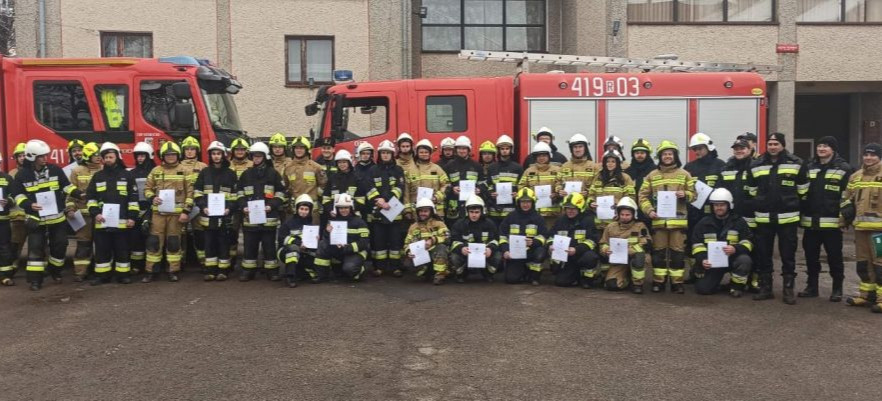 Zakończenie Szkolenia Podstawowego Strażaka Ratownika Ochotniczych Straży Pożarnych (ZDJĘCIE)