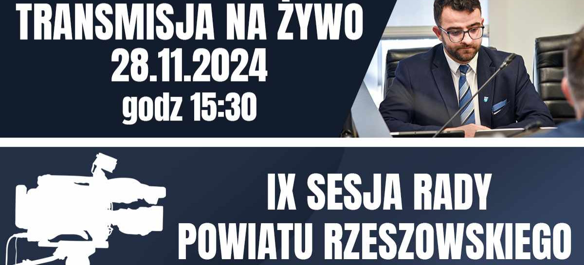 NA ŻYWO: Sesja Rady Powiatu Rzeszowskiego