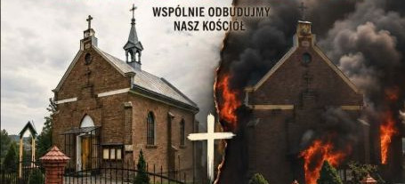 Pożar kościoła w Kruhelu Wielkim. Ruszyła zbiórka na odbudowę świątyni