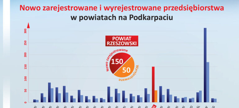 Powiat Rzeszowski znów liderem przedsiębiorczości na Podkarpaciu